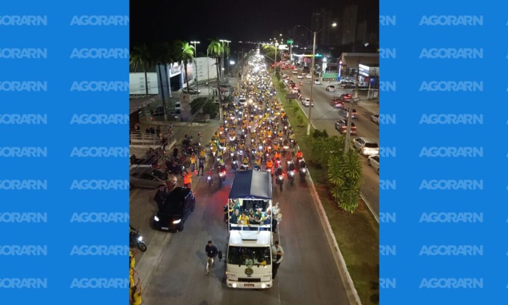 Flávio Bolsonaro inicia Motocarreata Onda 22 pelas ruas de Natal