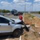 Cantor Mozart Max se envolve em acidente de trâsnito na BR-304, em Mossoró