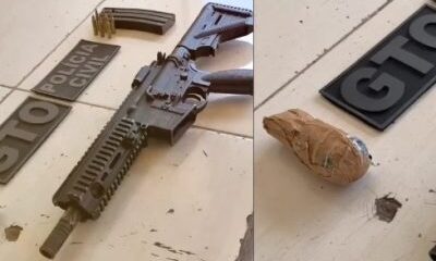 Polícia Militar apreende fuzil e granada durante operação no Vale do Açú no Oeste Potiguar